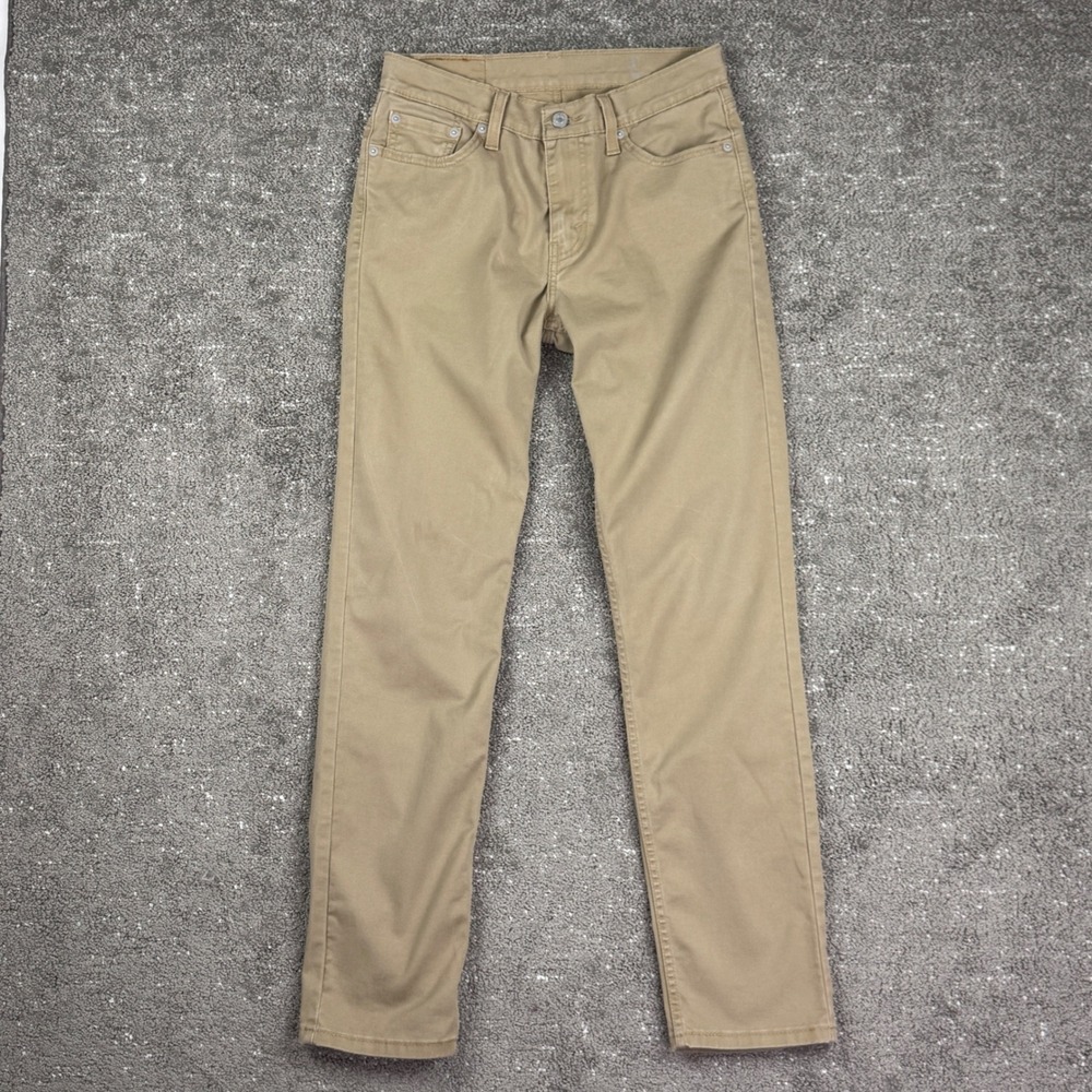 Levi's‎ 511 Slim Fit Pants Women 29x32 Khaki Tan Cotton Blend Casual